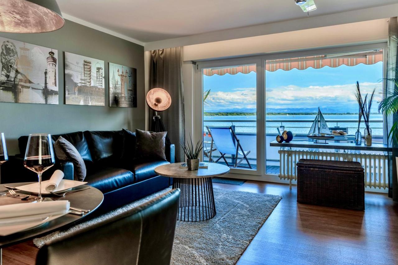 Apartment Lakeside Direkt Am Bodensee Mit Privatstrand, Atemberaubender Seesicht Und Parkplatz Friedrichshafen